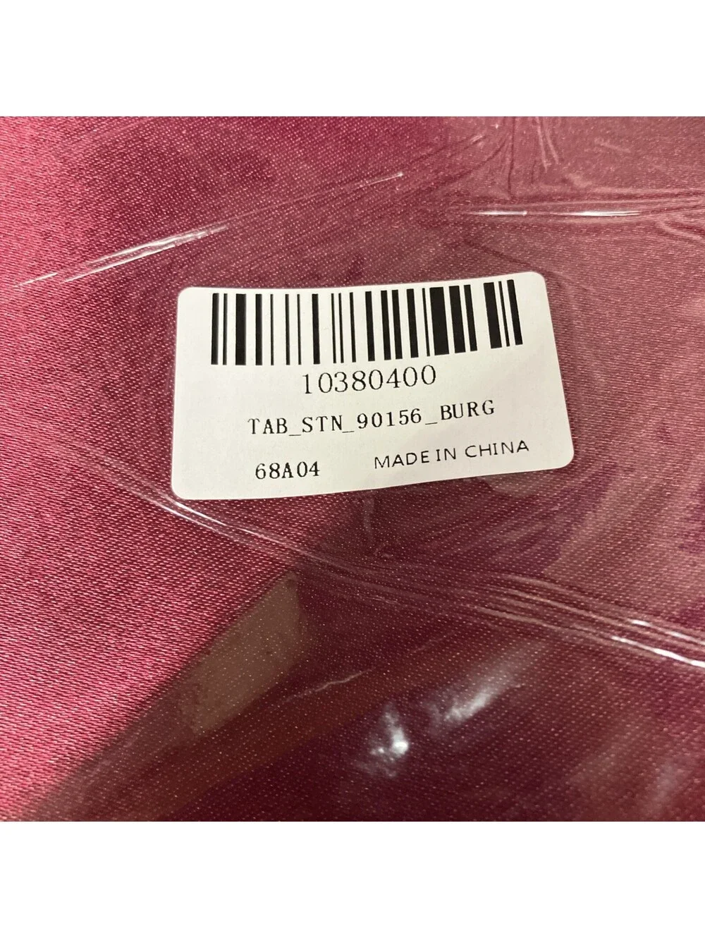 Burgundy 90”x156” Lamour Satin Rectangle TABLECLOTH